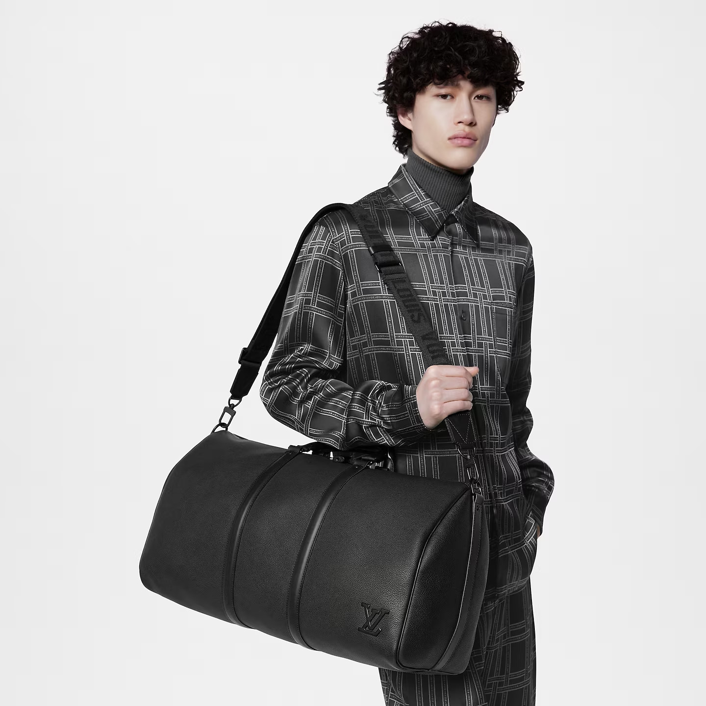 L0vis Vvtt0n Keepall Bandoulière 50 Bag Black 19,7in/50cm M21420