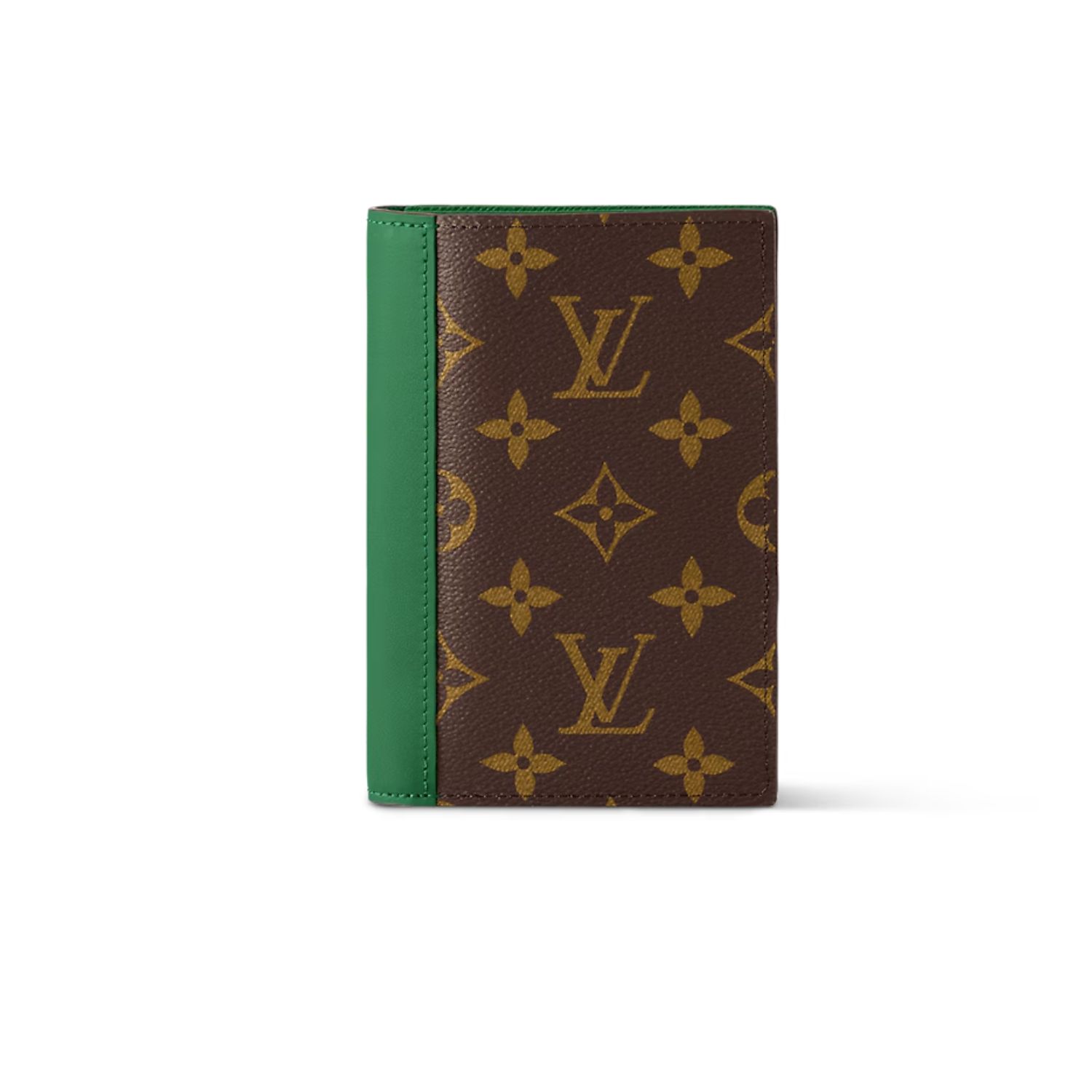 L0vis Vvtt0n Passport Cover Wallet Green For Men 5.5in/14cm M82867