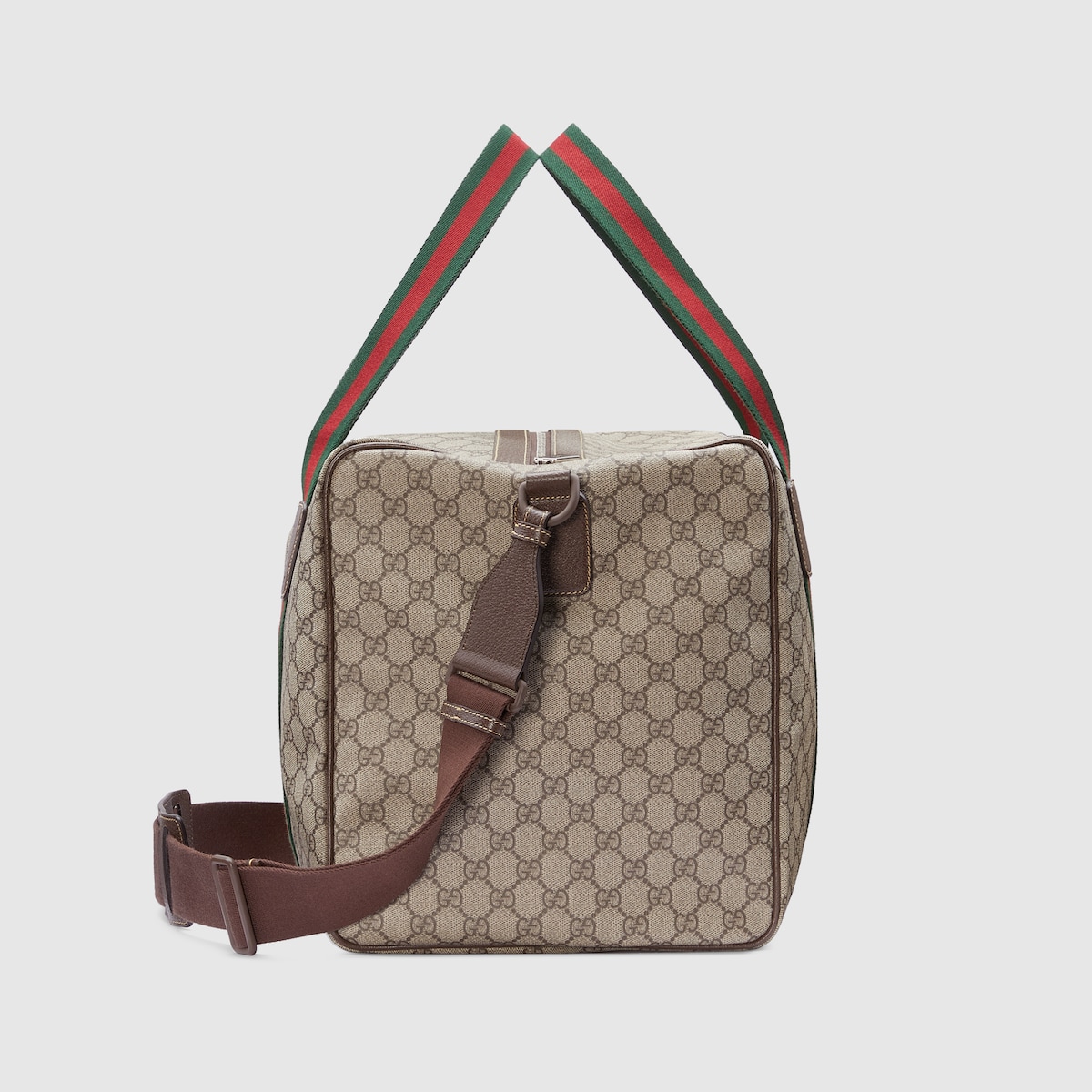 Gvc*1 Medium Duffle Bag With Web Beige 17.9 In/ 45.5 Cm 758664 FACK7 9768