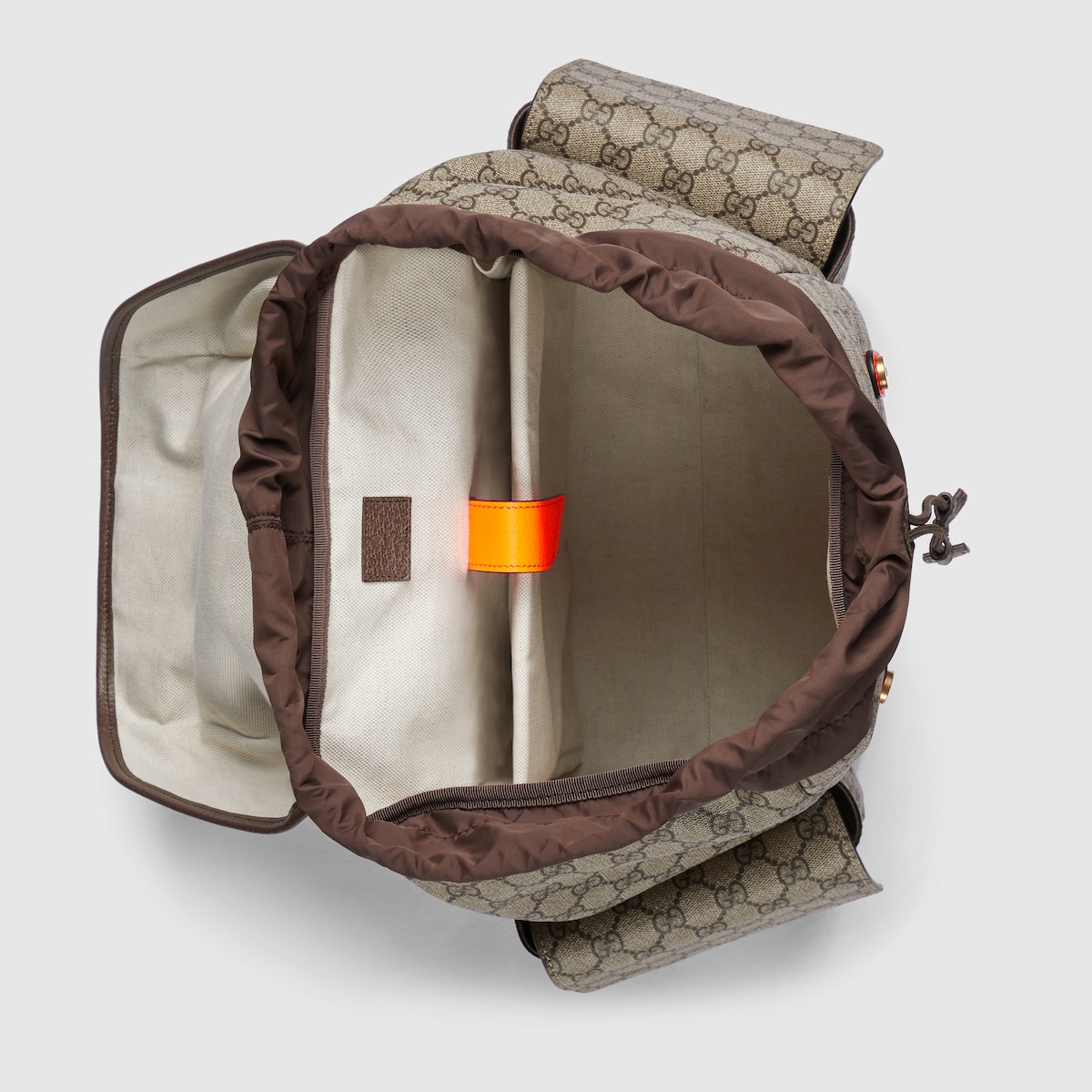 Gvc*1 Ophidia  Medium Backpack Beige For Men 15.7 in/ 40 cm 598140 FADEB 9757