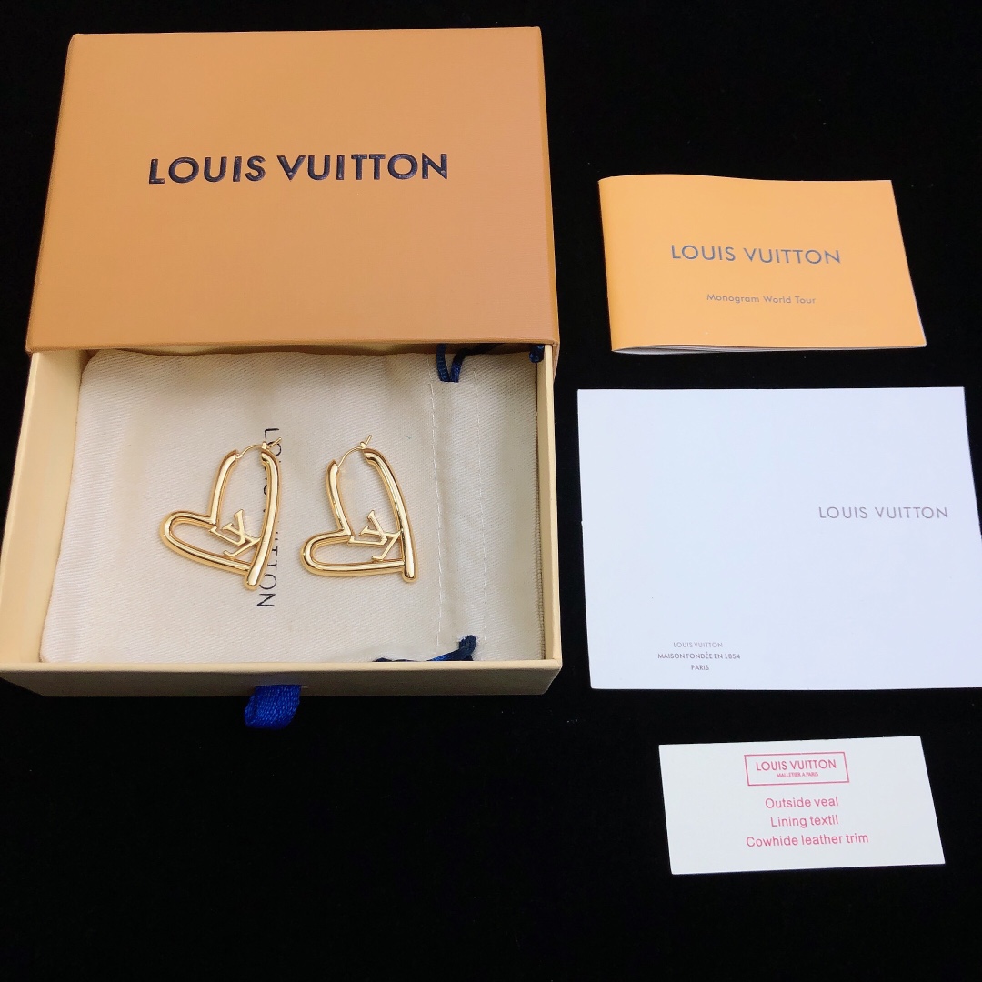 L0vis Vvtt0n Stud Earrings Gold For Women
