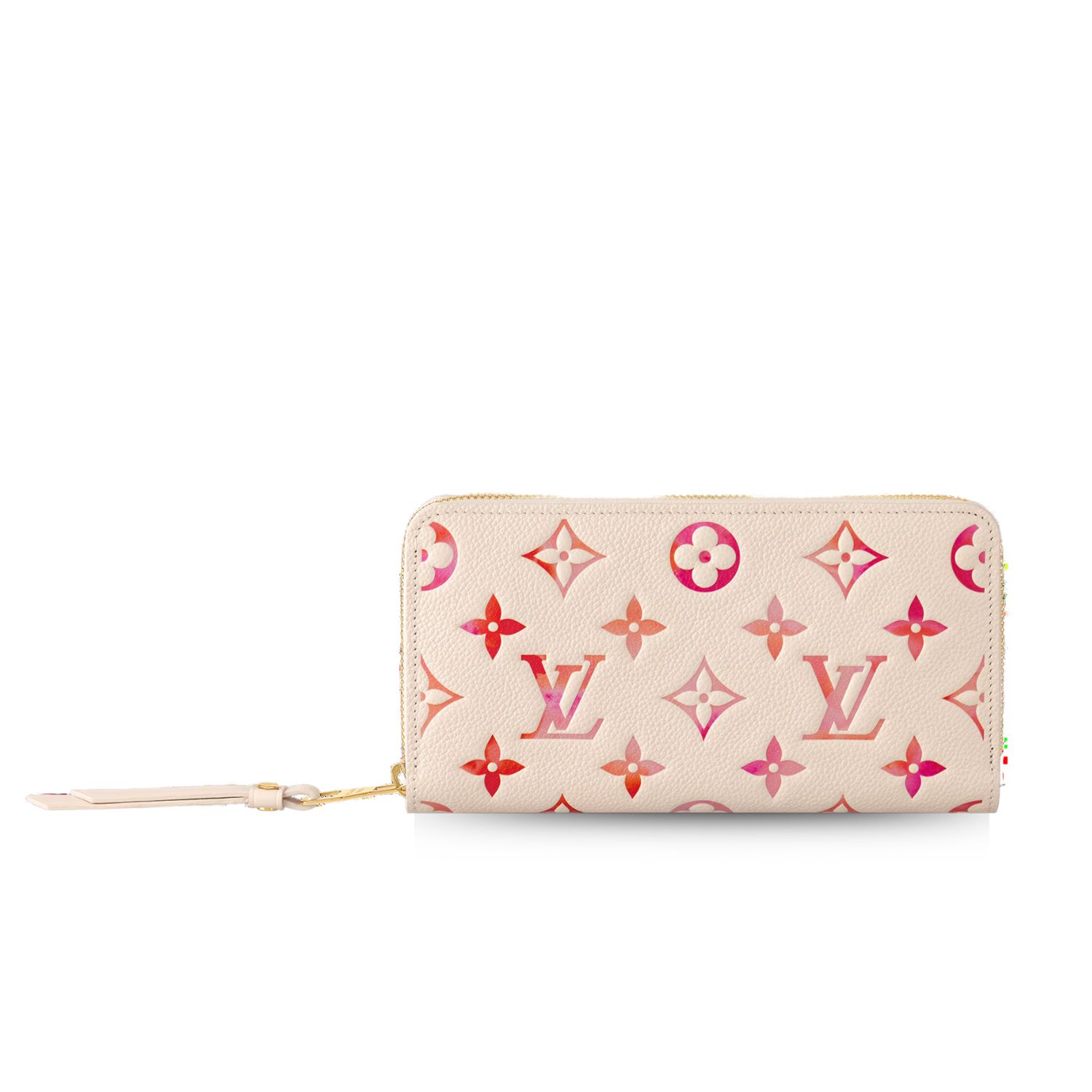 L0vis Vvtt0n Zippy Wallet Cream For Women 7.7 Inches/ 19.5 Cm M83505