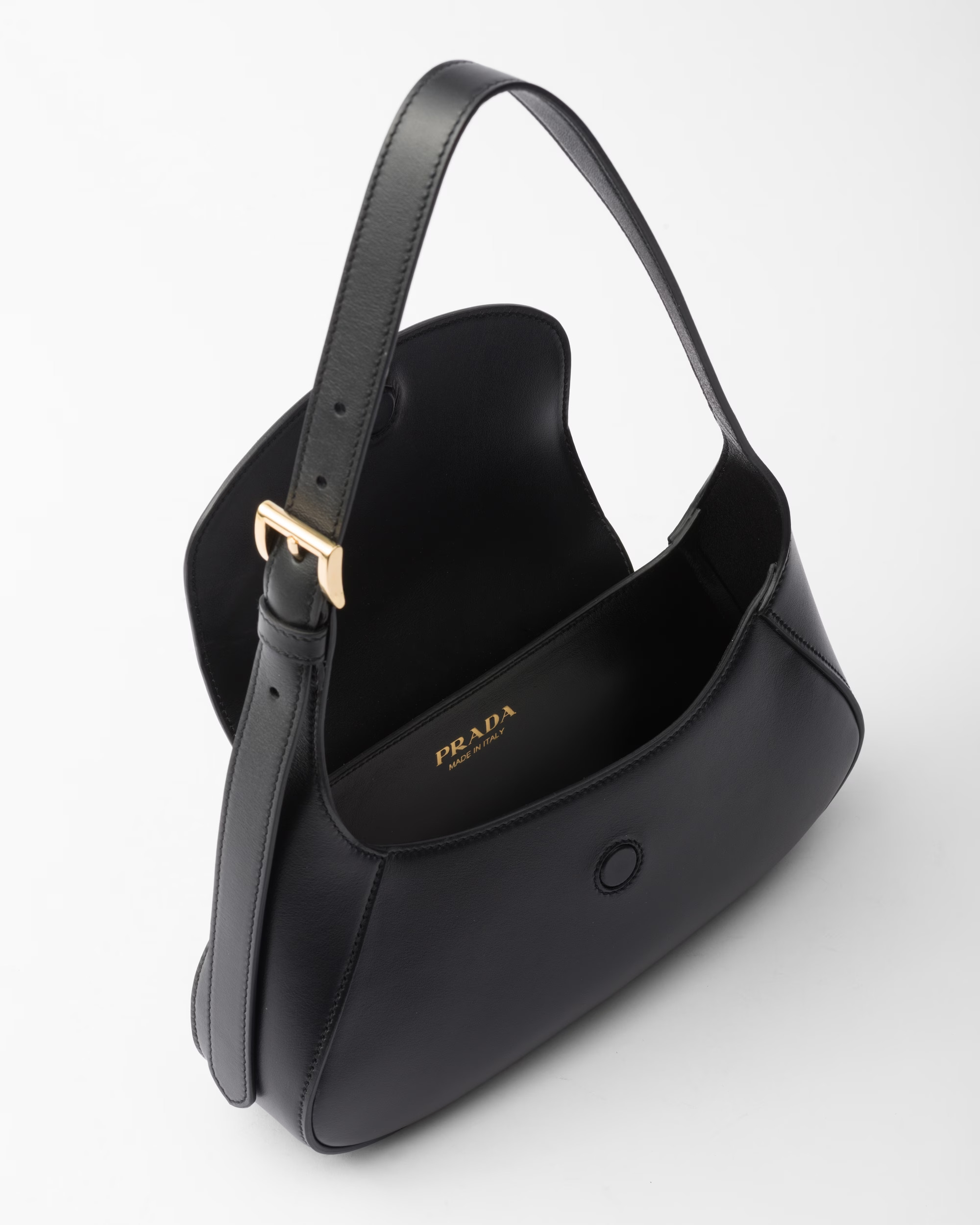 Pra*a Small Shoulder Bag Black For Women 9,8in/25cm