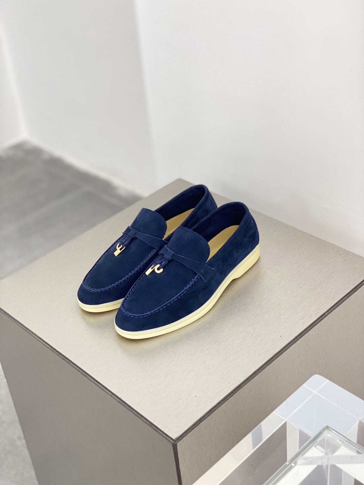 L0r0 P1ana Summer Charms Walk Loafers Blue Fluorite For Women – FAE5444 W13O
