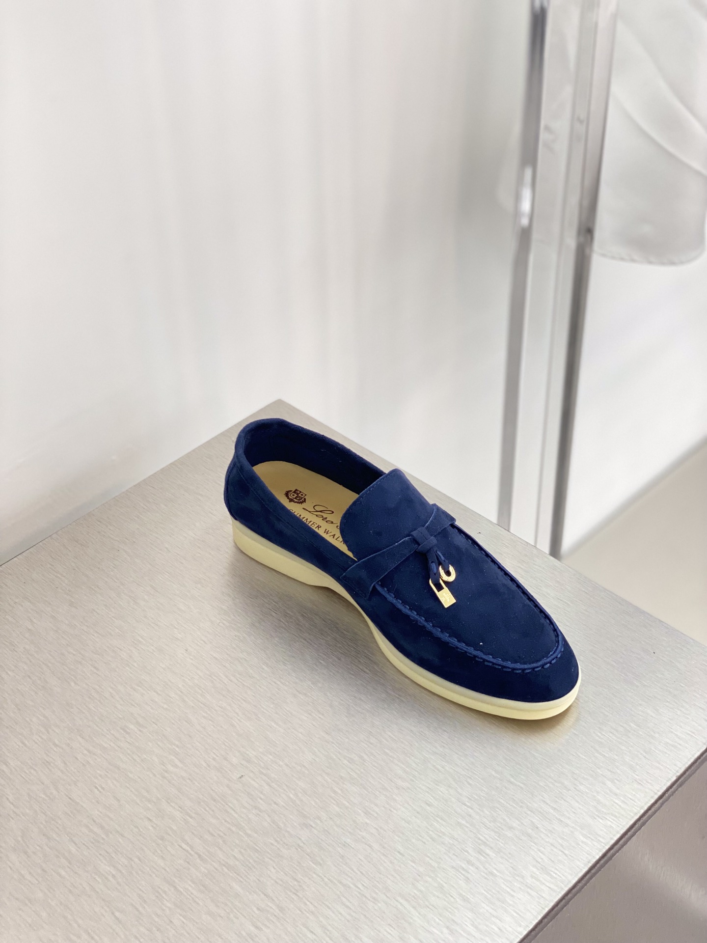 L0r0 P1ana Summer Charms Walk Loafers Blue Fluorite For Women – FAE5444 W13O