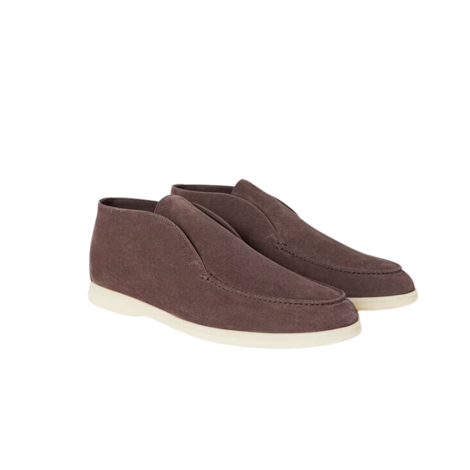 L0r0 P1ana Open Walk Chukka Boots Grey For Men FAI9283