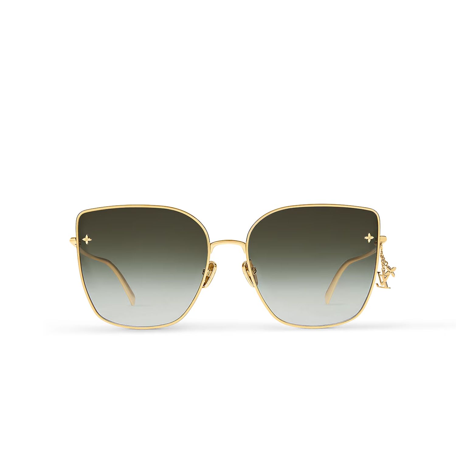 L0vis Vvtt0n Charm Cat Eye Sunglasses Gold For Women Z1720U