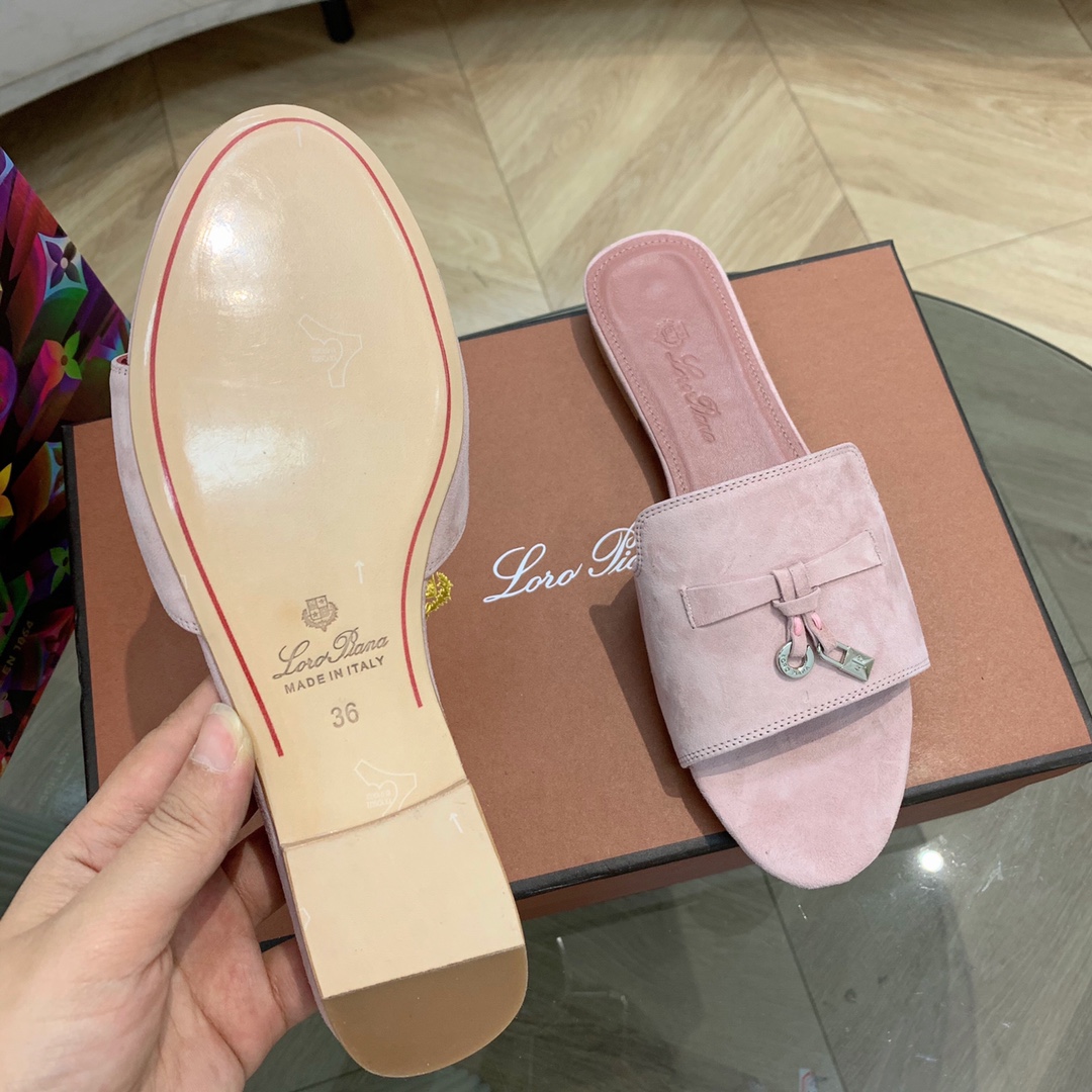 L0r0 P1ana Summer Charms Sandal Pink Shell For Women – FAI5580 30D2