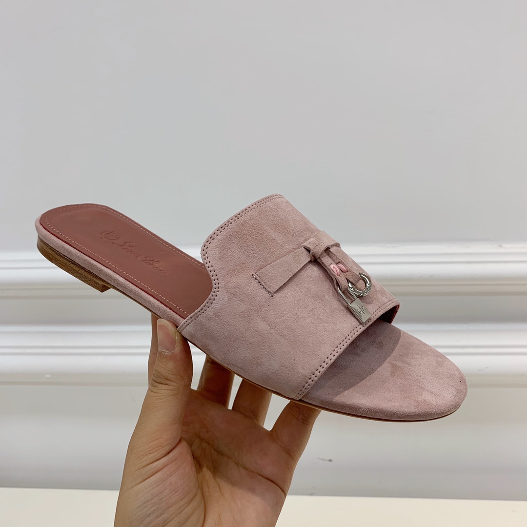 L0r0 P1ana Summer Charms Sandal Pink Shell For Women – FAI5580 30D2