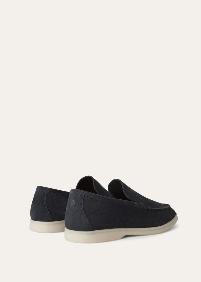 L0r0 P1ana Summer Walk Loafers Dark Blue For Men FAI3276