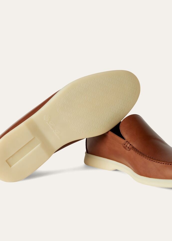 L0r0 P1ana Summer Walk Loafers Brown For Men FAM9405