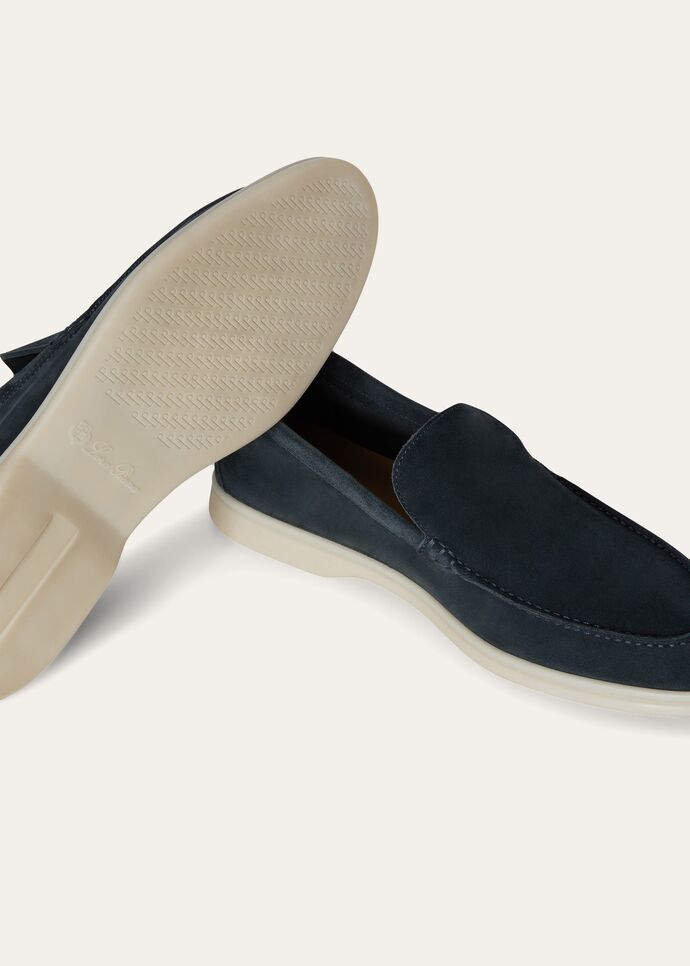 L0r0 P1ana Summer Walk Loafers Classic Blue For Men FAE8124_W019