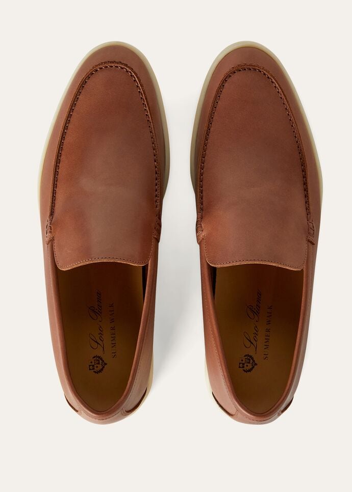 L0r0 P1ana Summer Walk Loafers Brown For Men FAM9405