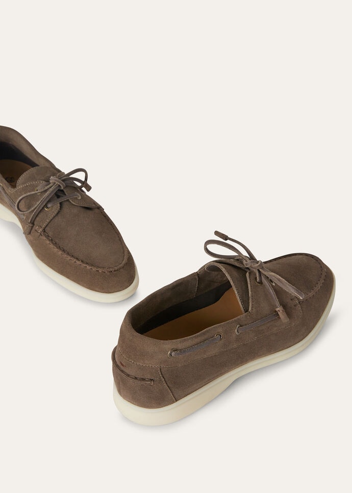 L0r0 P1ana Sea-Sail Walk Loafers Brown For Men FAN1317