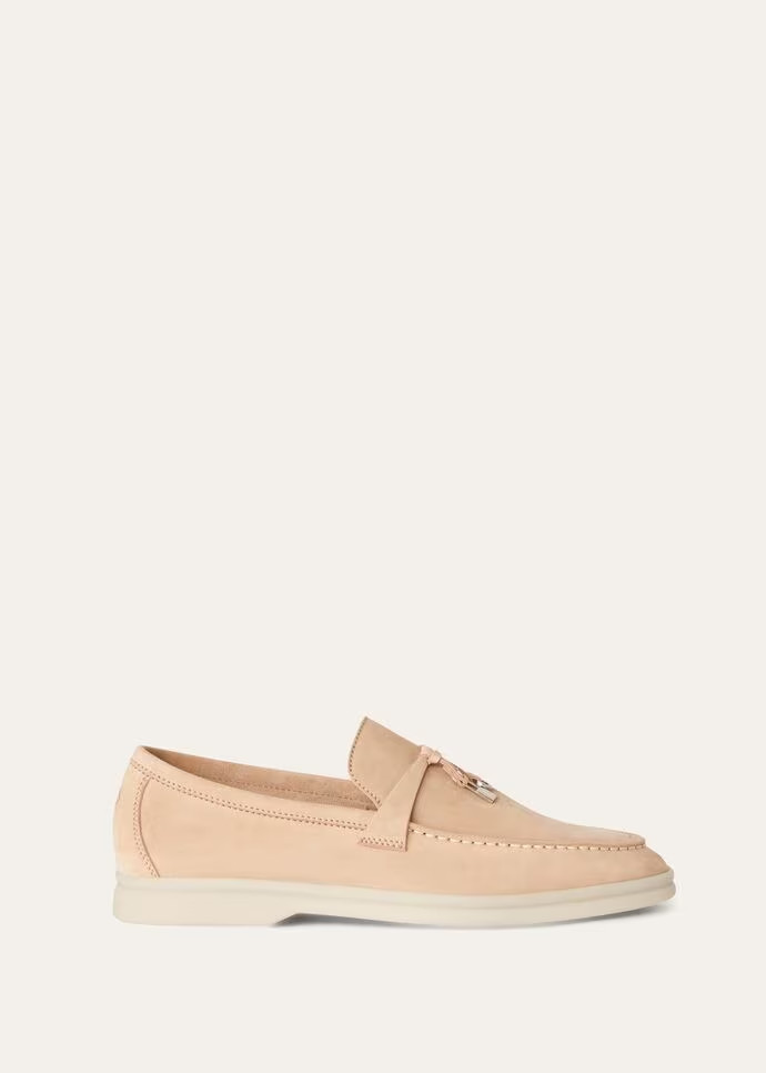 L0r0 P1ana Summer Charms Walk Loafers Pink Sand For Women – FAE5444 3873