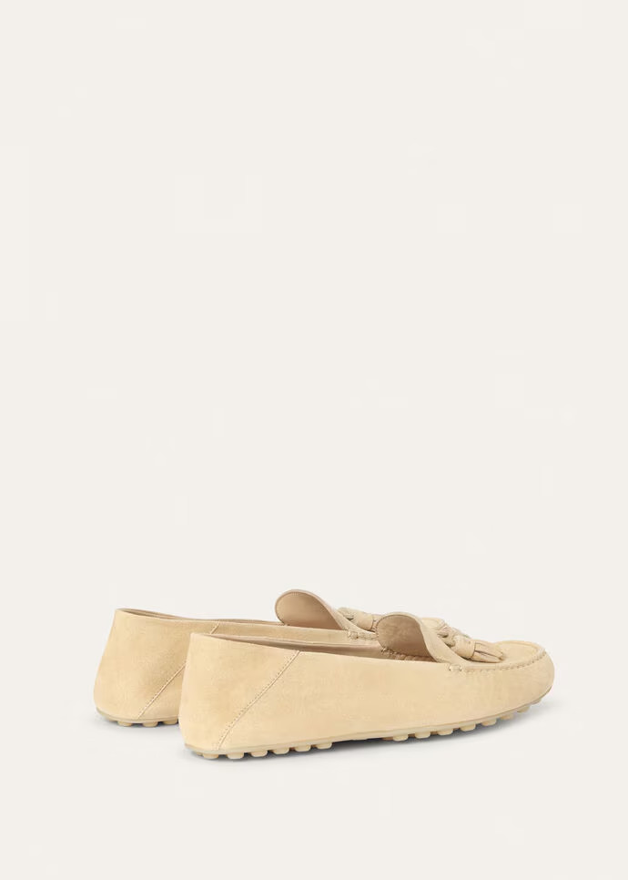 L0r0 P1ana Dot Sole Walk Loafers Melonpan For Women – FAN0109 D0IV