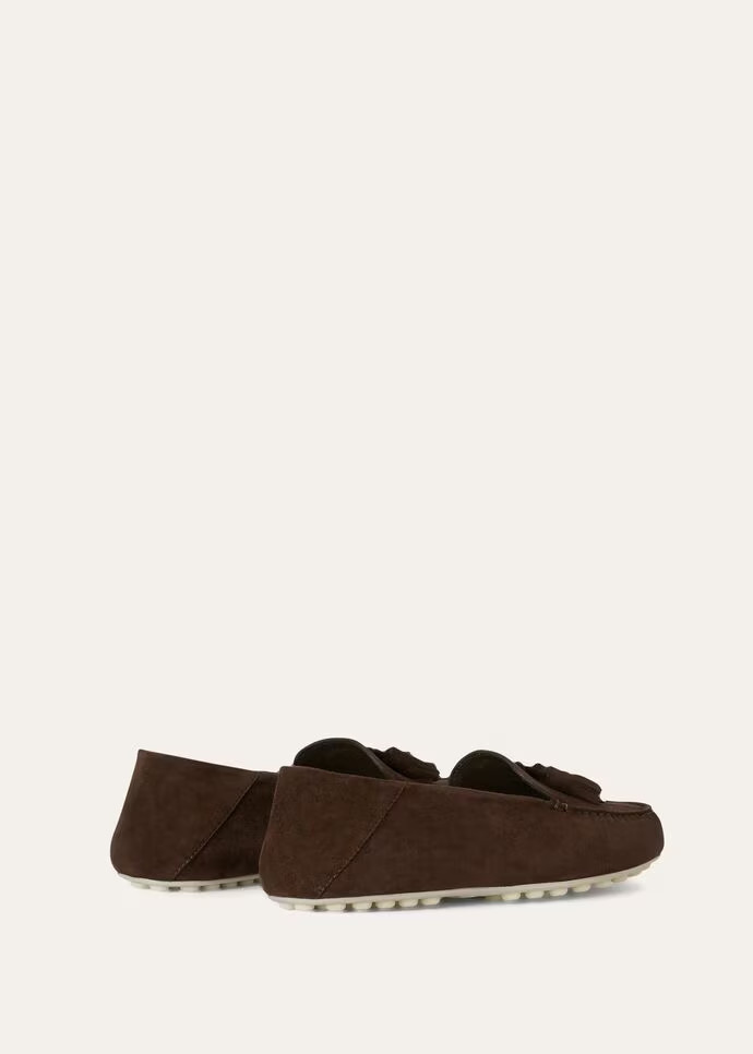 L0r0 P1ana Dot Sole Walk Loafers Chocolate For Women – FAN0109 H026