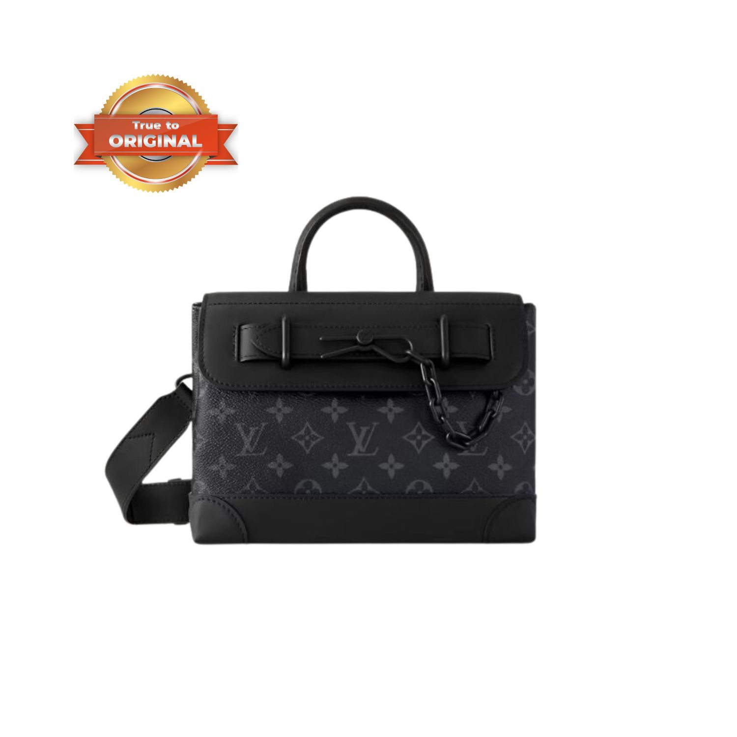 [True-to-ORIGINAL] L0vis Vvtt0n Steamer PM Black For Men 9.8in/25cm – M46953