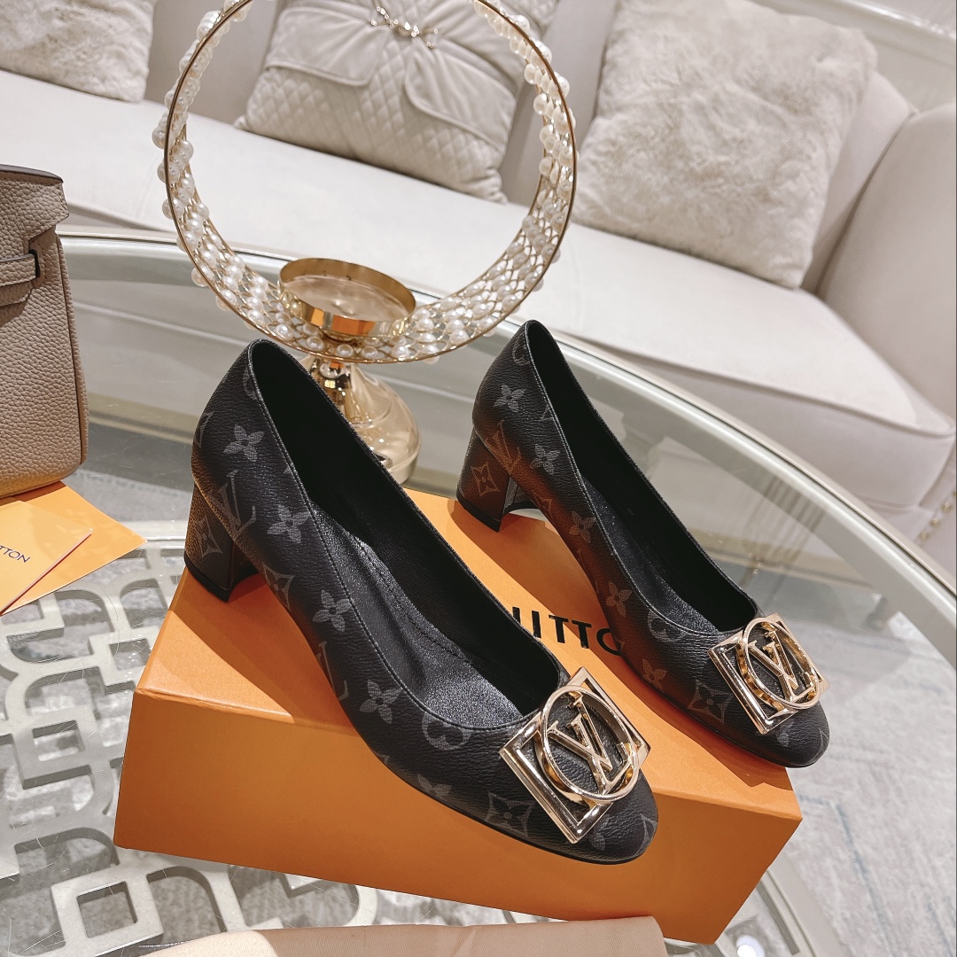 L0vis Vvtt0n Madeleine Pump Black For Women 4.5cm/1.8in