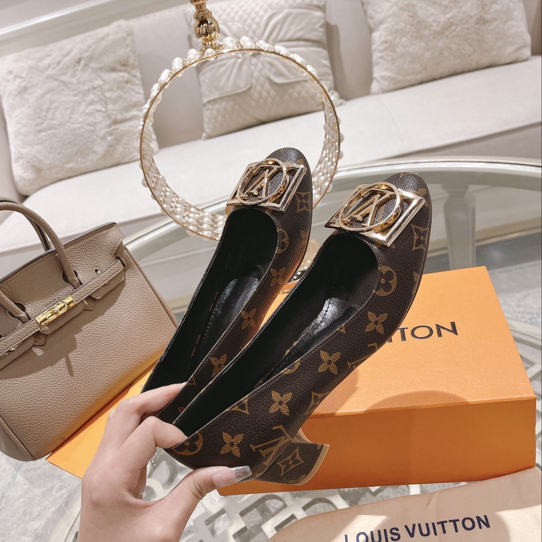 L0vis Vvtt0n Madeleine Pump Brown For Women 4.5cm/1.8in 1A8ND0