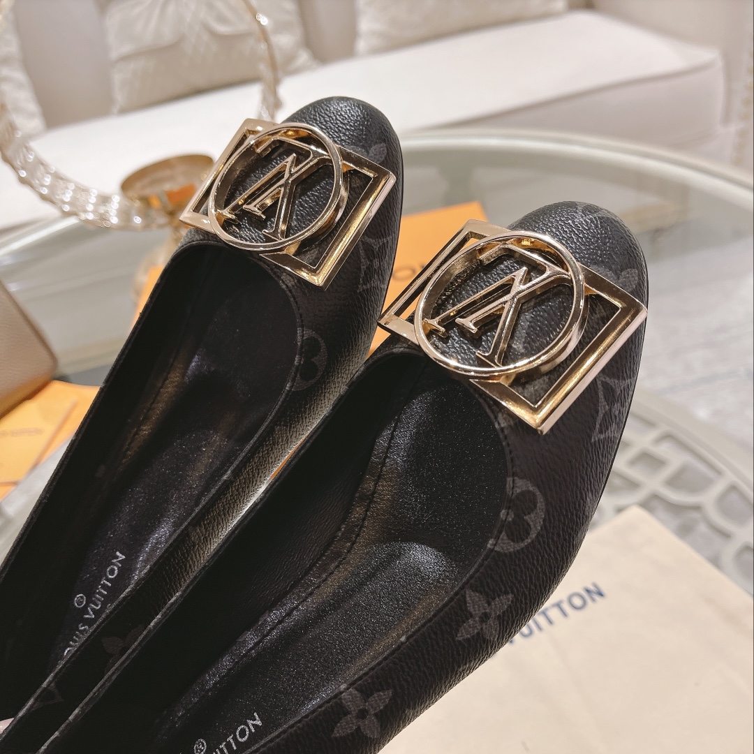 L0vis Vvtt0n Madeleine Pump Black For Women 4.5cm/1.8in