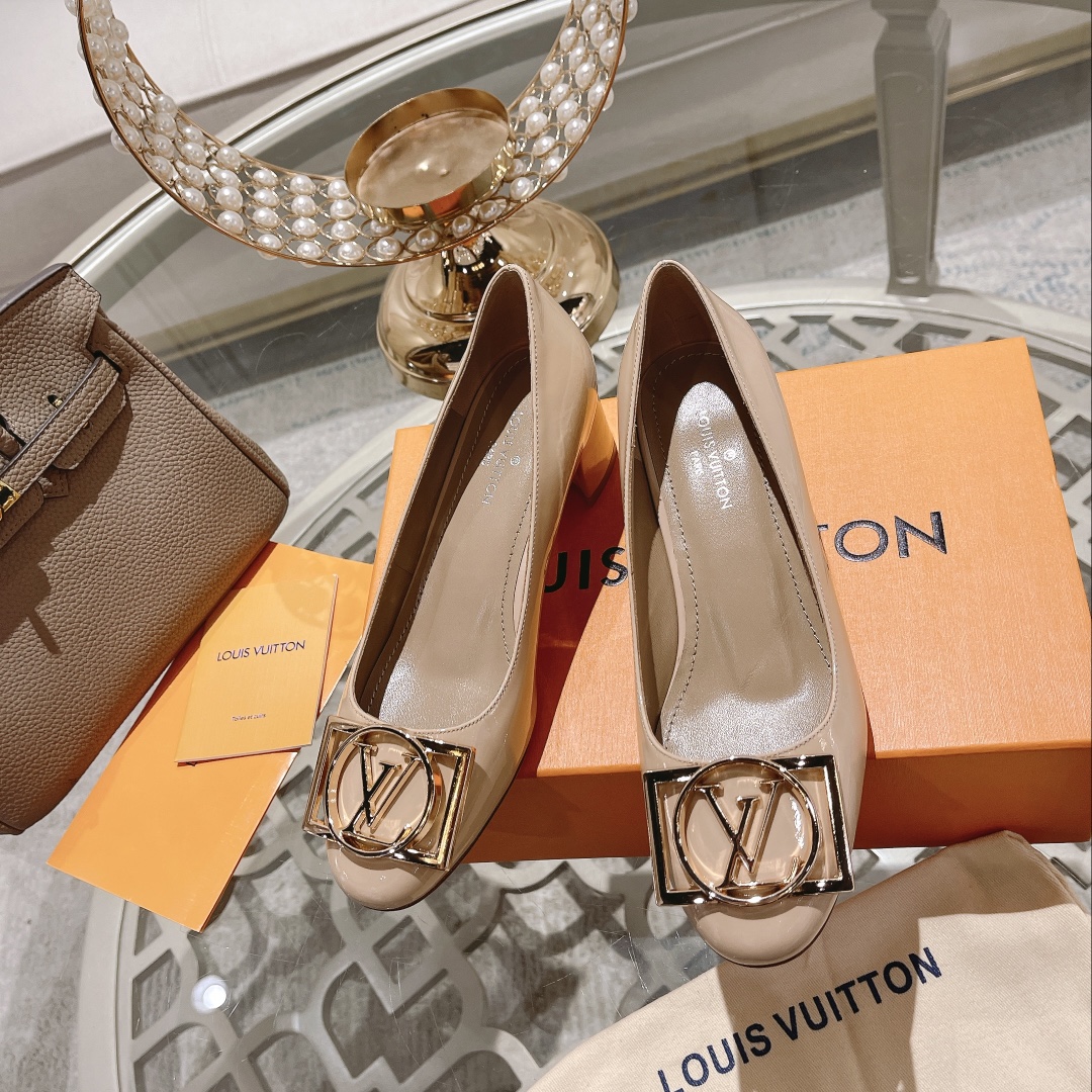 L0vis Vvtt0n Madeleine Pump Beige For Women 4.5cm/1.8in
