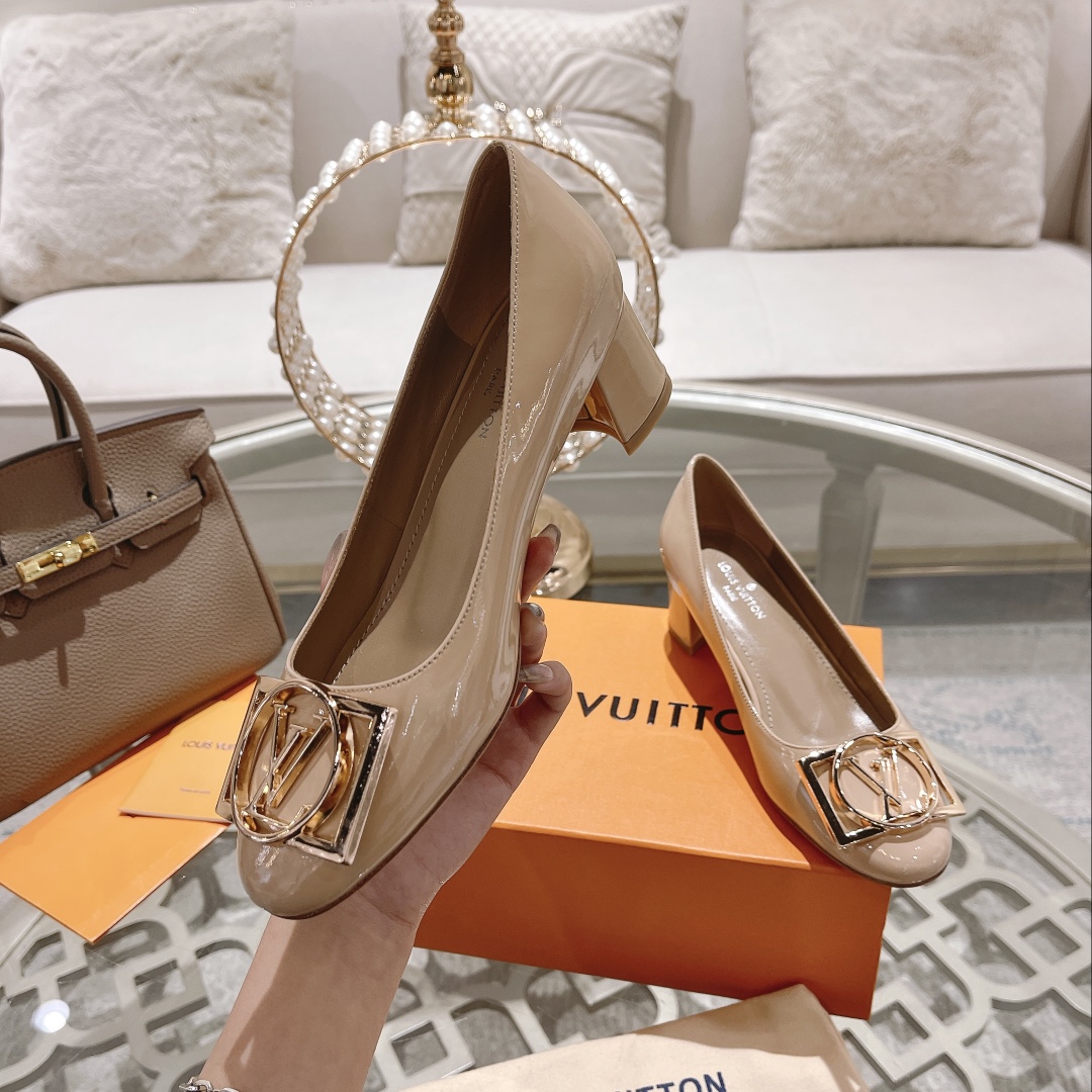 L0vis Vvtt0n Madeleine Pump Beige For Women 4.5cm/1.8in