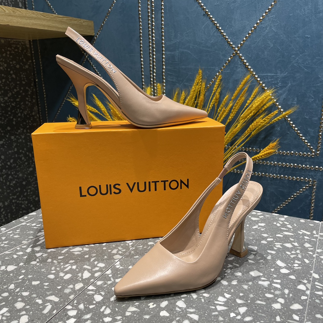 L0vis Vvtt0n Sparkle Slingback Pump Beige For Women 1AB1GQ