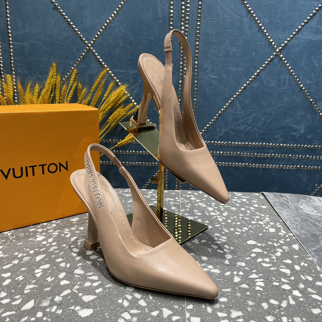 L0vis Vvtt0n Sparkle Slingback Pump Beige For Women 1AB1GQ