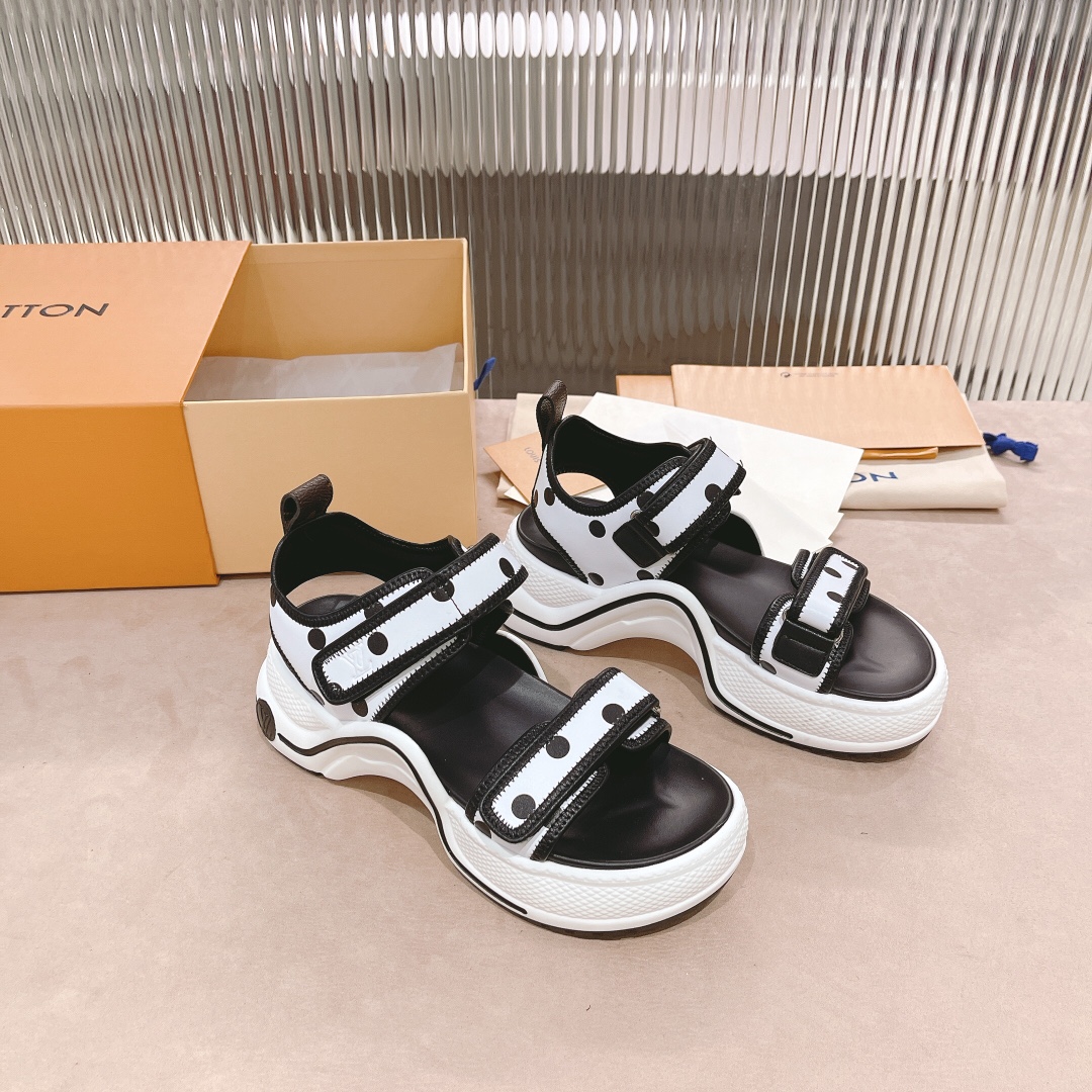 L0vis Vvtt0n Women’s LV Archlight Flat Sandal White For Women LV