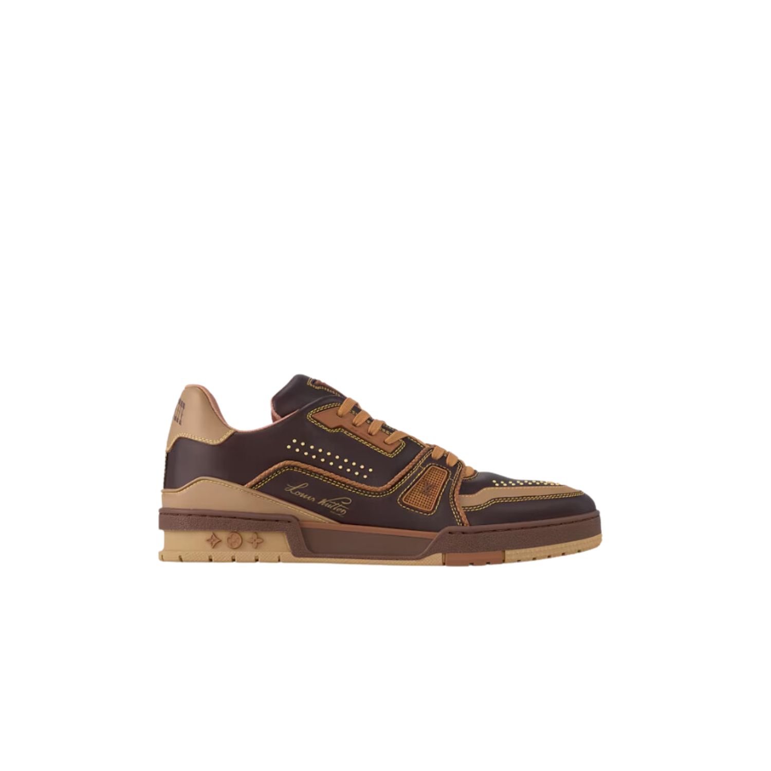L0vis Vvtt0n LV Trainer Sneaker Marron For Men 1AD7L7