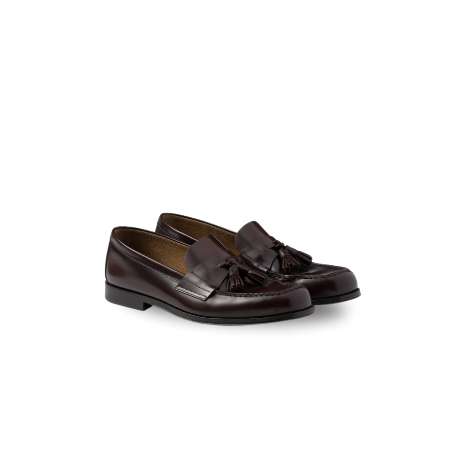 Pra*a Brushed Leather Loafers Sienna For Men 2DB214_055_F0038_F_C000