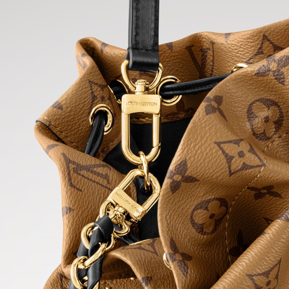 L0vis Vvtt0n Noé Trunk PM Handbag Monogram Reverse Brown For Women 9.1in/23cm M13324