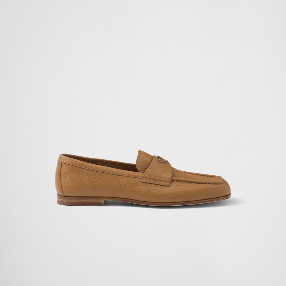 Pra*a Leather Loafers Natural For Men 2DB213_013_F0018_F_C000