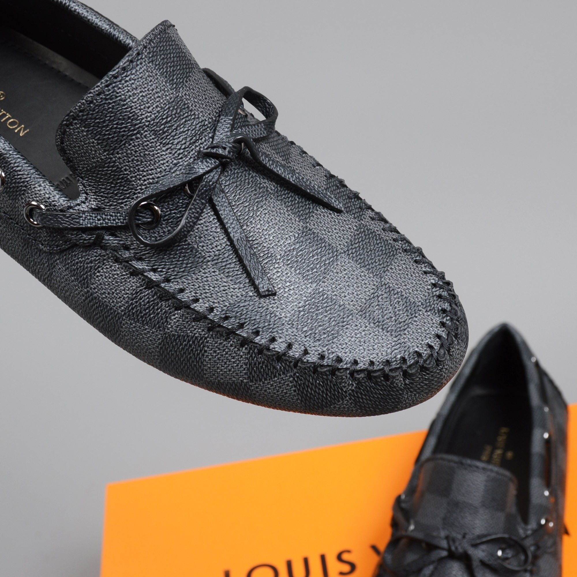 L0vis Vvtt0n Driver Moccasin Black Virgil Abloh For Men LV