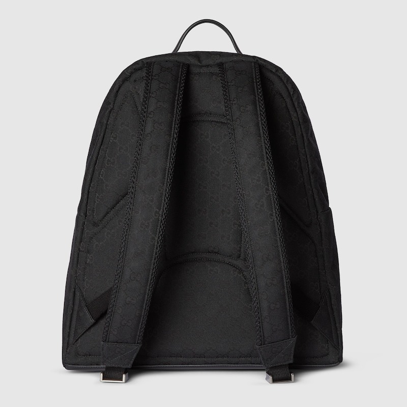 Gvc*1 Medium GG Backpack With Web Black For Men 14.2in/36cm 824624 FAEHZ 1042