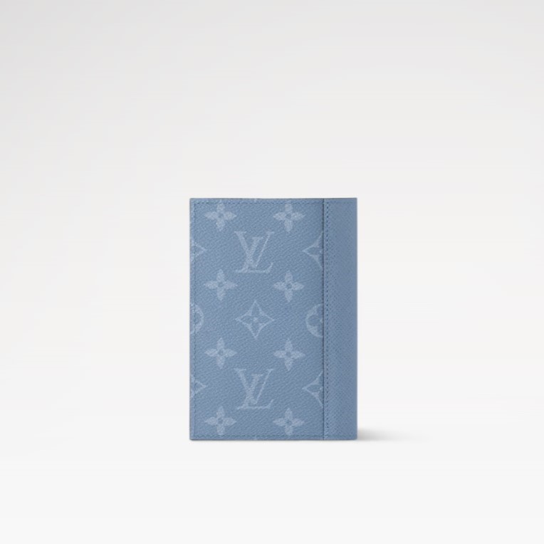 L0vis Vvtt0n Passport Cover Sky Blue For Men 5.5in/14cm M14358
