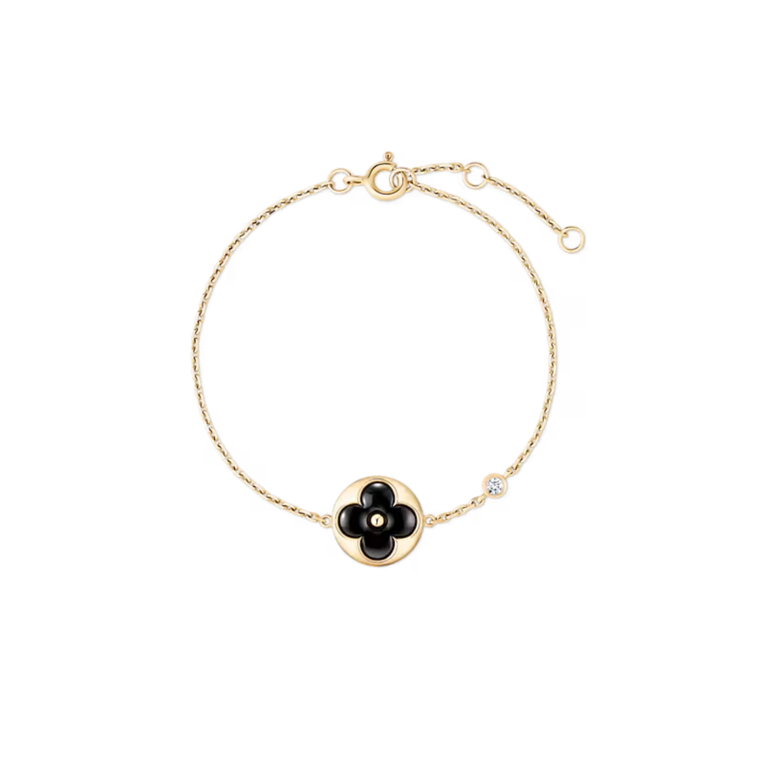 L0vis Vvtt0n Color Blossom BB Sun Bracelet Gold-Toned For Women QA5118
