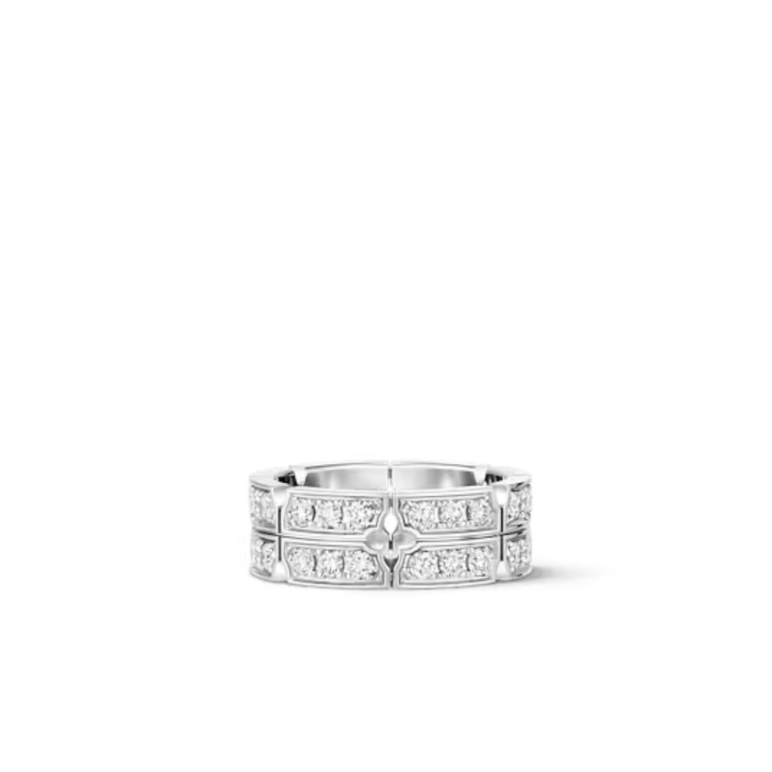 L0vis Vvtt0n Tumbler Ring Silver-Toned For Women – Q0L10B