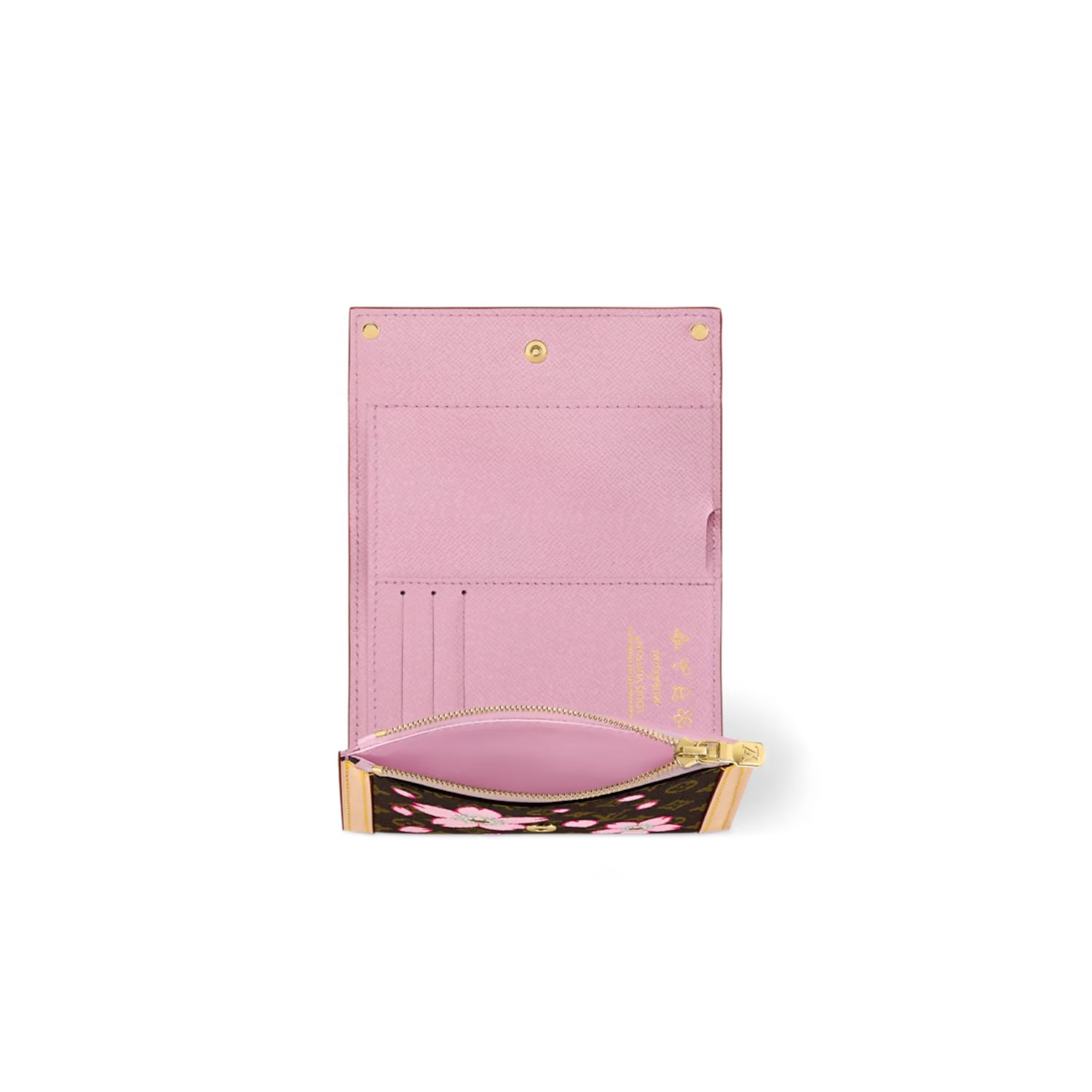 L0vis Vvtt0n LV x TM Victorine Wallet Sakura Brown For Women 12cm/4.7in – M13427