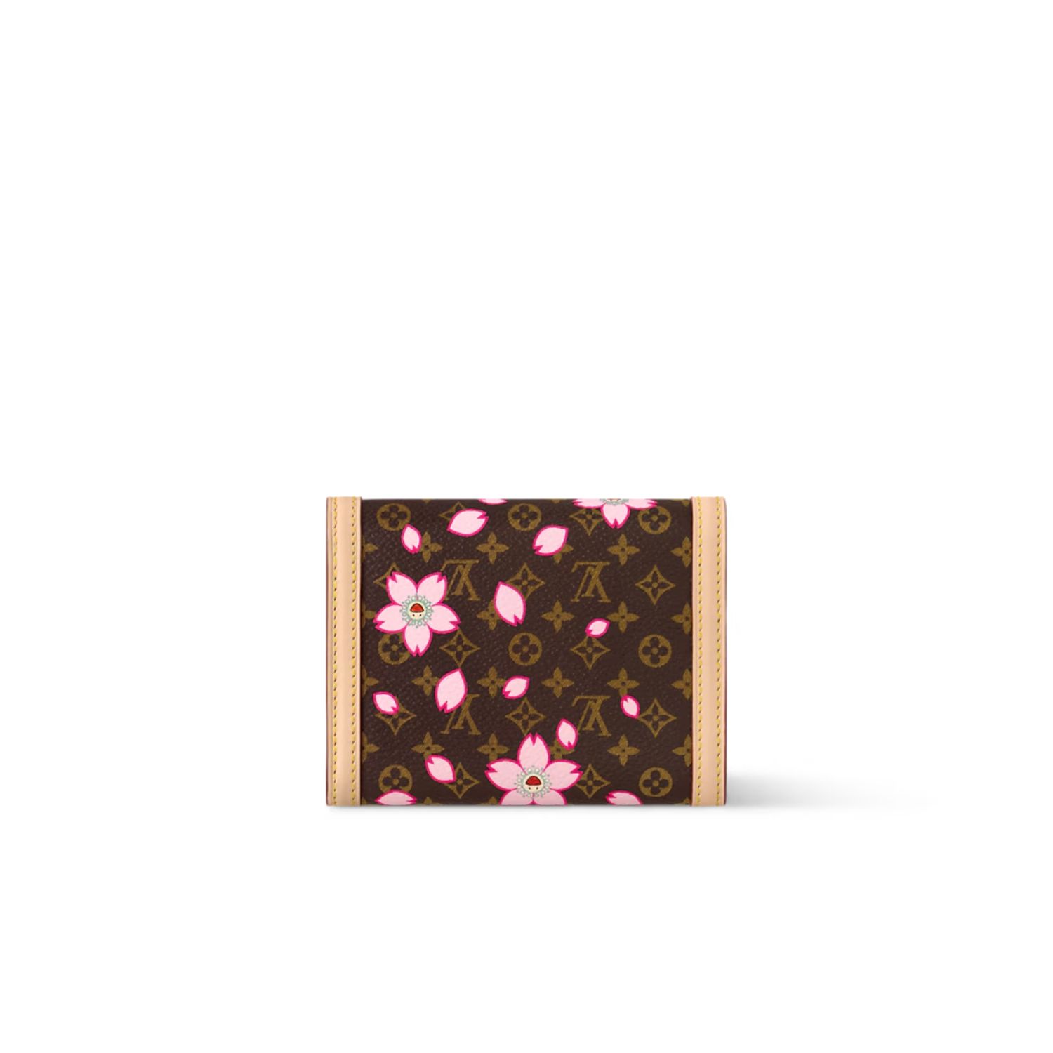 L0vis Vvtt0n LV x TM Victorine Wallet Sakura Brown For Women 12cm/4.7in – M13427