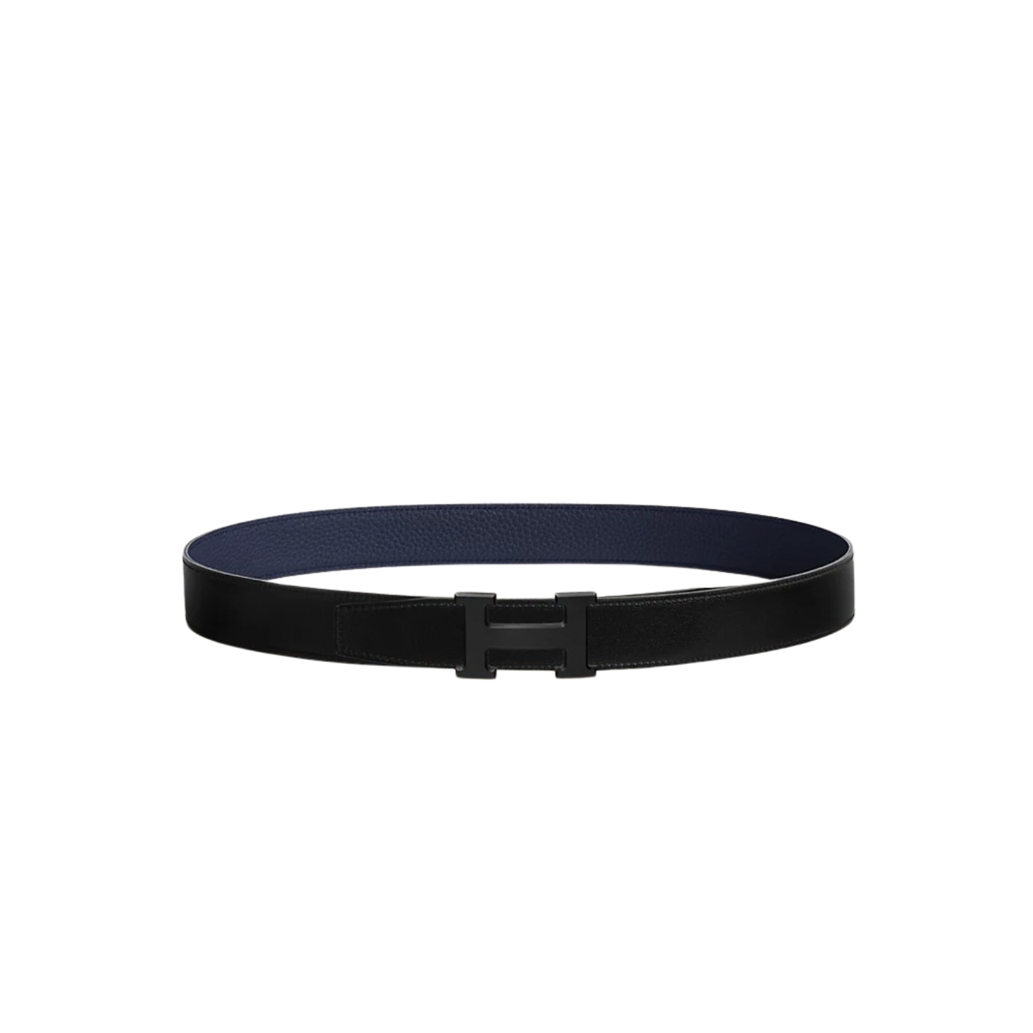 H**me5 H Belt Buckle And Reversible Leather Strap 32 mm Noir/Bleu Nuit H080029CY89