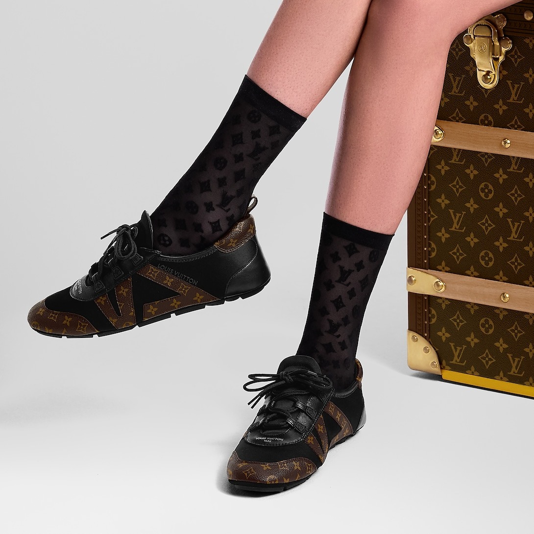 L0vis Vvtt0n LV Sneakerina Black For Women 1AHNDI