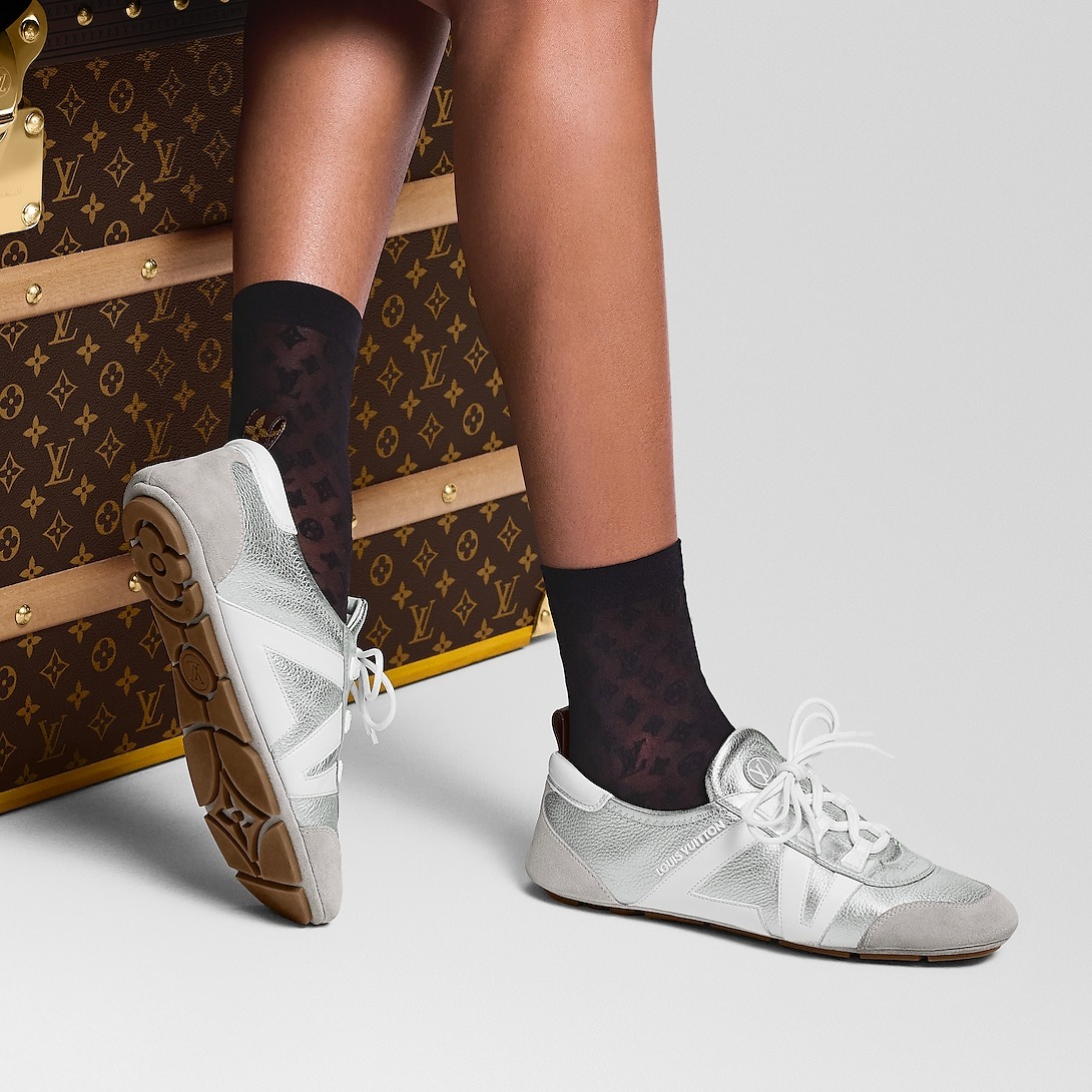 L0vis Vvtt0n LV Sneakerina Silver For Women 1AHOJD