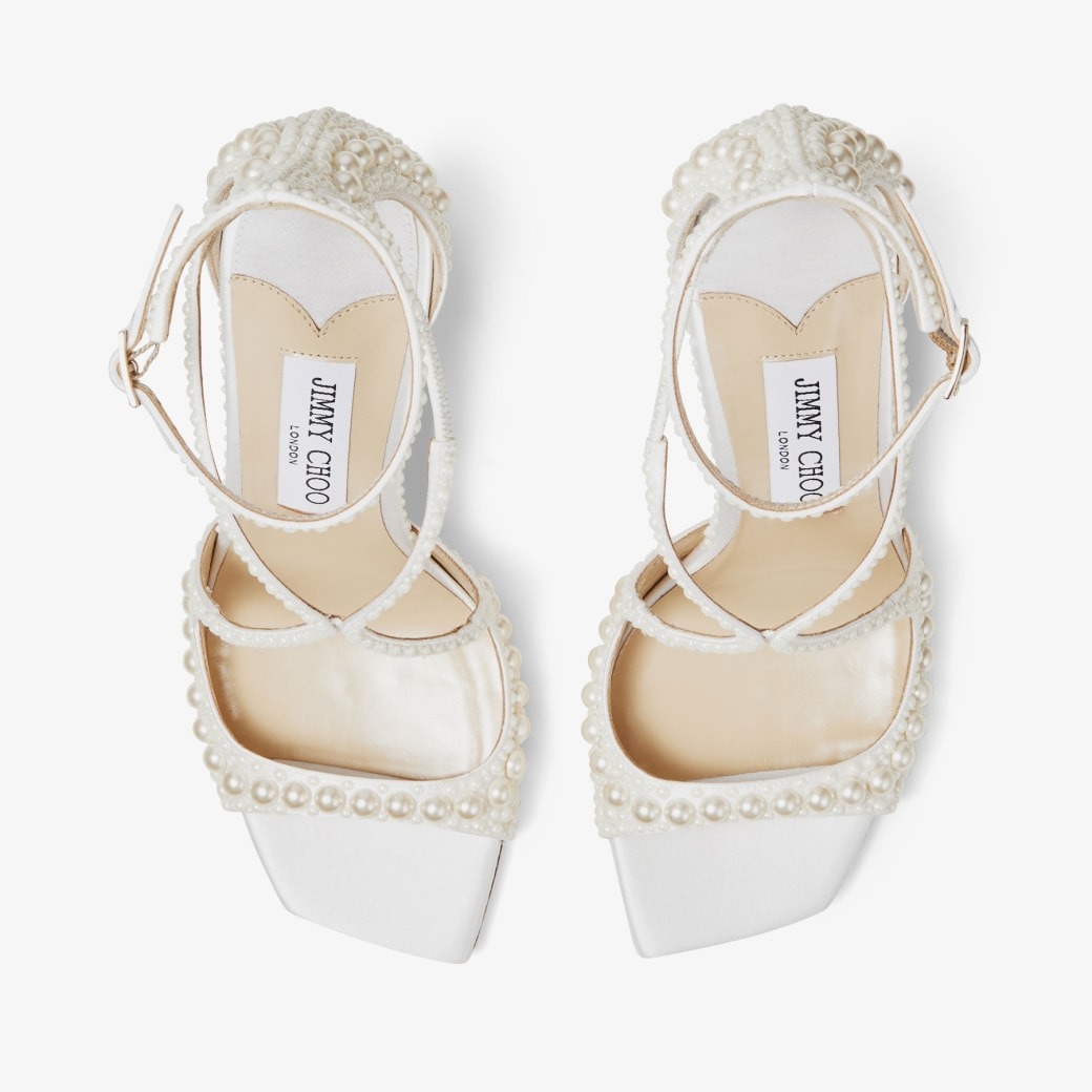 J1m*y Ch00 Azia 95 White For Women AZIA95WOZ_S
