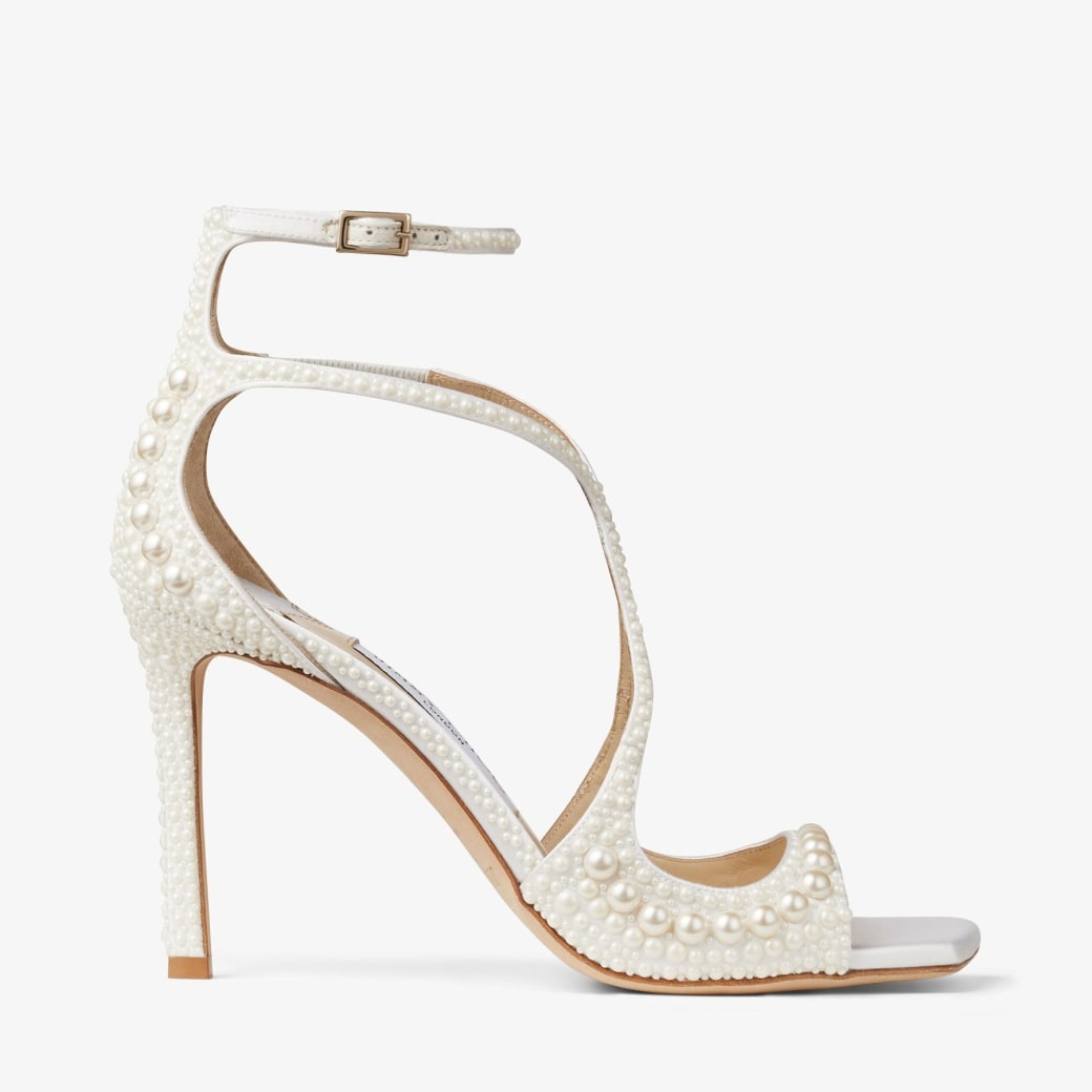 J1m*y Ch00 Azia 95 White For Women AZIA95WOZ_S