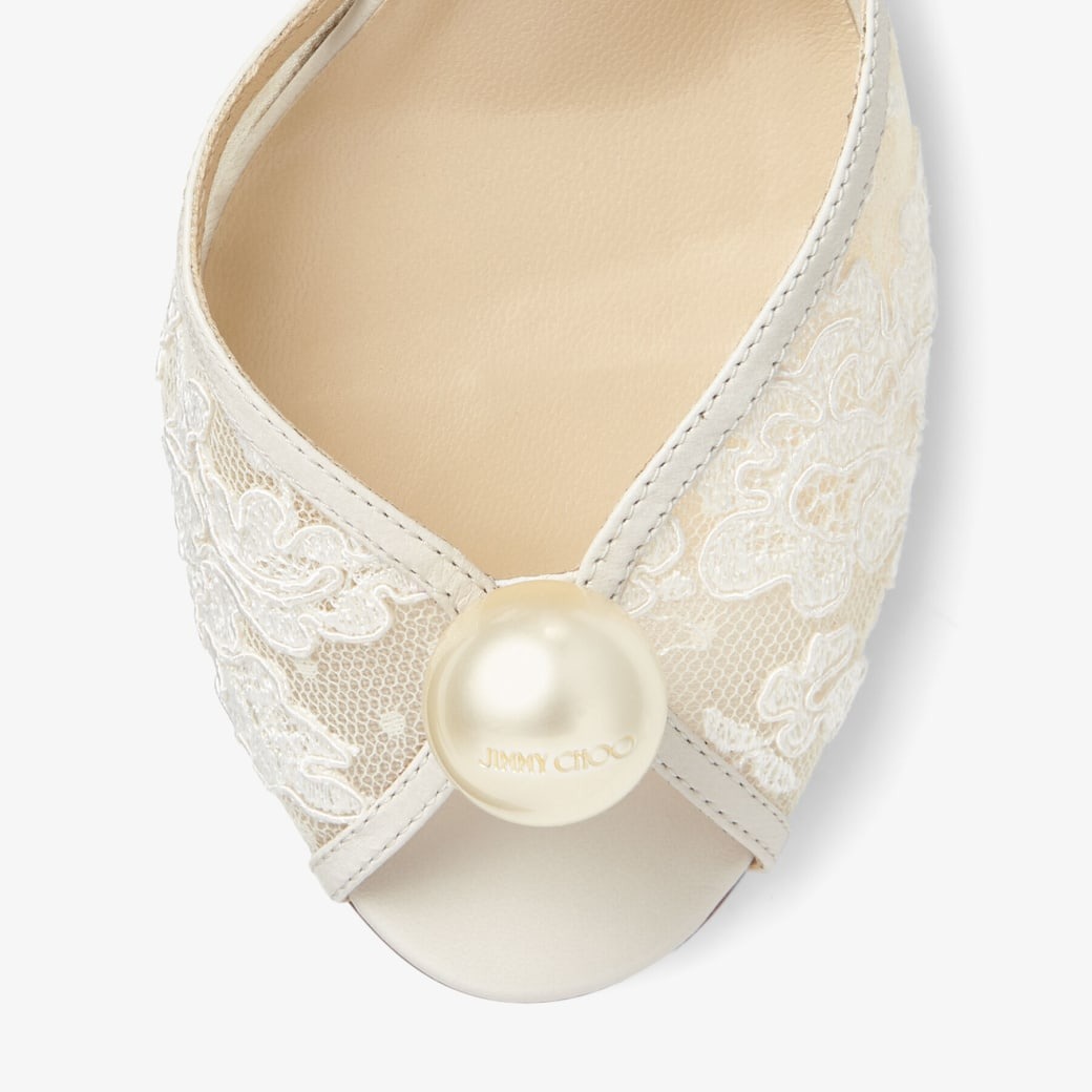 J1m*y Ch00 Sacora 85 Ivory/White For Women SACORA85FXW