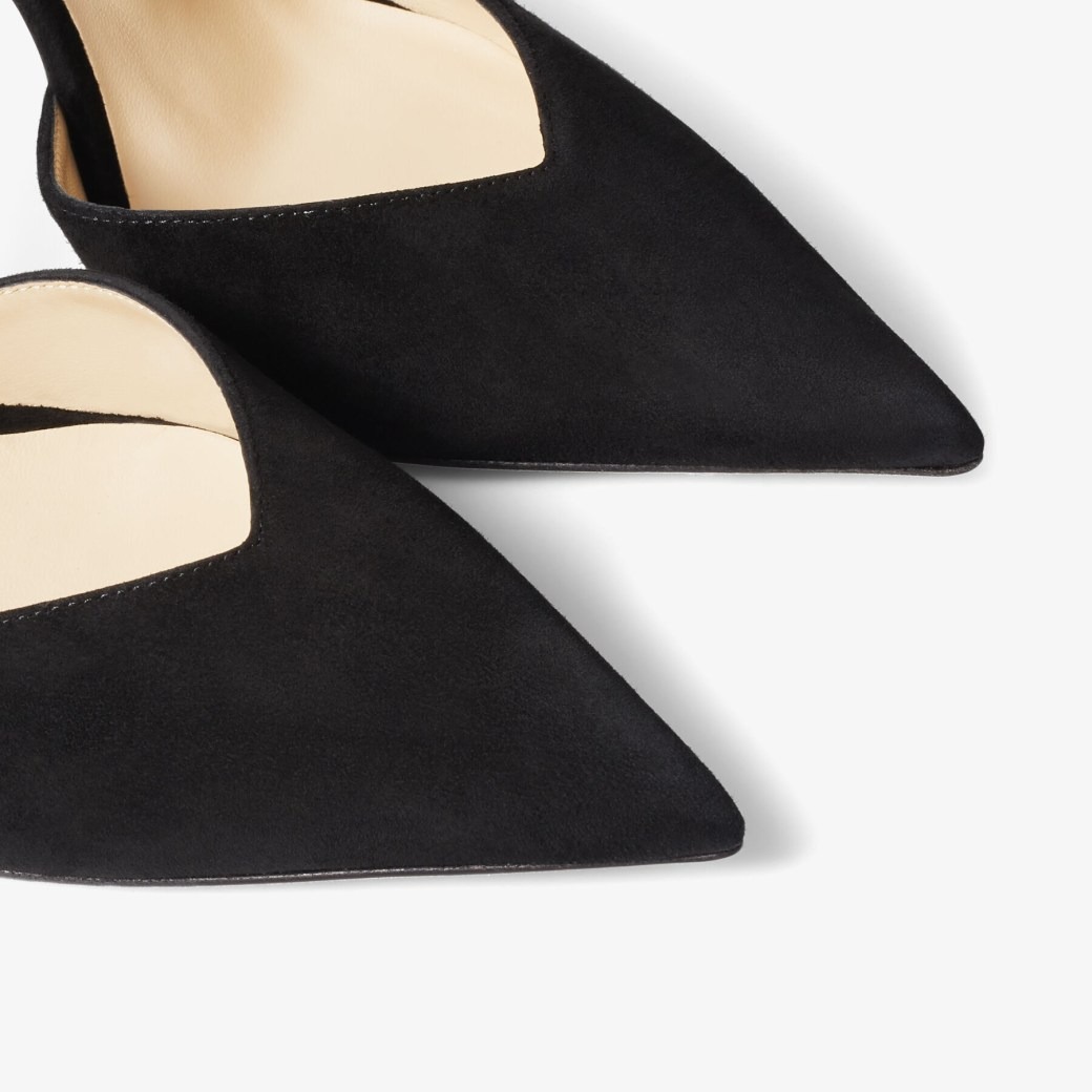 J1m*y Ch00 Saeda 100 Pumps Black For Women SAEDA100EWA