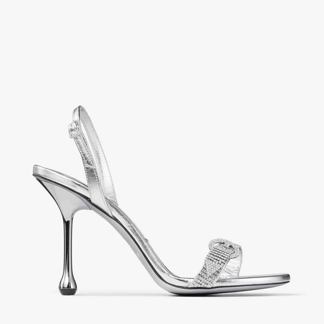 J1m*y Ch00 Tabatha 95 Silver/Crystal For Women TABATHA95ECM