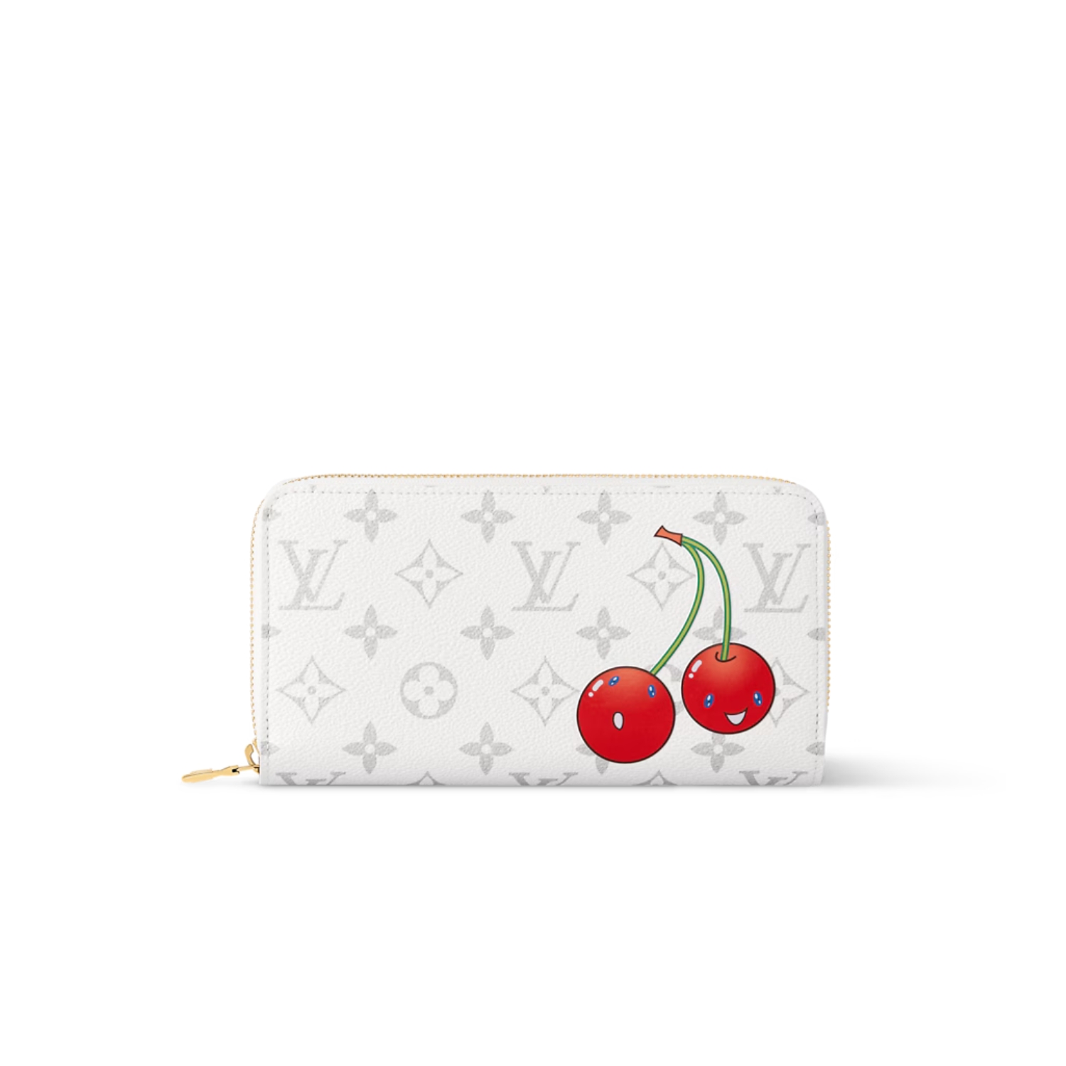 L0vis Vvtt0n LV x TM Zippy Wallet White For Women 7.7in/19.5cm M14240